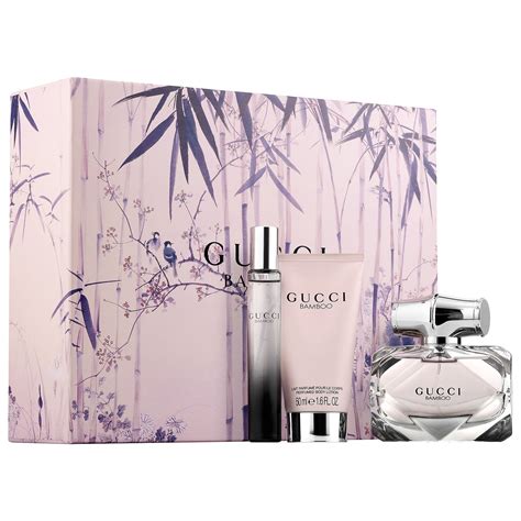 gucci perfume gift set price|gucci bamboo gift set 75ml.